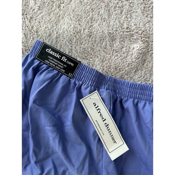 Alfred Dunner Santa Fe Women’s Stretch Fabric Straight Fit Iris Size 12 New - Picture 7 of 15